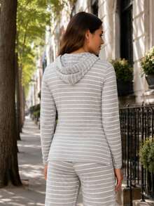 Maternity Sweater Co-Ords - Light Grey - View 2
