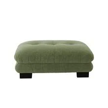 Paris Ottoman Yellow - Vintage Chenille Style - 綠色 - 查看 5