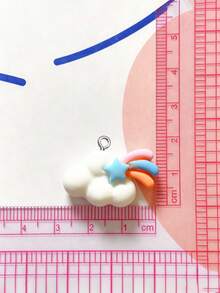 10/20/100pcs Creative Shooting Star Cloud Pendant Charms DIY Handmade Keychain Bag Pendant Accessories - Clouds - View 4