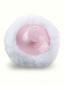 1pc Bubble Loose Powder Case Set With Large Soft Powder Puff, Reusable Face And Body Powder Brush, Portable Powder Compact, Suitable For Touch-Ups And Travel - Multicolor - View 9
