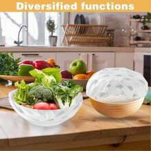 1pc Reusable Bread Fermentation Bowl Cover, Adjustable Elastic Bowl Cover, Cloth Bowl Cover For Bread Fermentation And Sourdough Fermentation - Multicolor - View 5