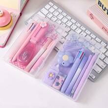 Cartoon Stationery Gift Set, Capybara Panda Multiple Notebooks, Multi-Color Pens, Correction Tape Combination, Student Back To School Gift - Multicolor - View 6