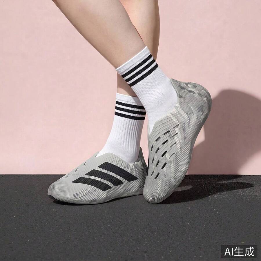Adidas PURECHILL Wind-Cushioning Shock-Absorbing Rebound Sports Comfort Sandals LC1224 - Light Grey - View 1