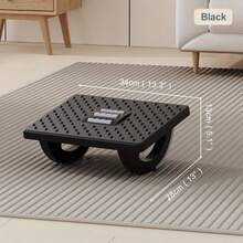 1 buah Sandaran Kaki Ergonomis yang Dapat Diatur Ketinggiannya dengan Tonjolan Pijat, Mencegah Kaki Menyilangkan, Meredakan Kelelahan Kaki, Membuat Pekerjaan Lebih Nyaman, Cocok untuk Kantor, Ruang Keluarga, Ruang Belajar, Hadiah Sempurna untuk Bos dan Teman - Hitam - View 8