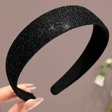 3pcs Premium Luxury Sparkling Wide Headband, Anti-Slip Hair Accessory For Women, Suitable For Work, Face Washing And Taming Frizz - Multicolor - View 5