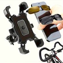 1pc Adjustable Bicycle And Motorcycle Phone Holder - Easy Installation, 360° Rotation, Stable Grip, Suitable For Various Phone Sizes, Made Of Durable ABS Material, Bicycle Accessory, Suitable For Various Models, Easy Installation - Multicolor - View 2