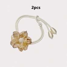 2 Stück Blumen-Vorhanghalter, 3D-Blumendesign, Vorhangclips ohne Bohren, moderne minimalistische Vorhangbefestigungen, Vorhanghalter, Vorhanghaken, geeignet für Schlafzimmer, Wohnzimmer und Heimdekoration - Verschiedenfarbig - Übersicht 16