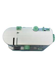 SMEGGEMS High-End Household Electric Sewing Machine, Green, Double-Needle Double-Thread, Automatic Winding 12-Stitch Edge Locking, Metal Tip, Adjustable Speed, One-Button Reverse Sewing, With Lighting, Suitable For Family Use, Handmade DIY, Holiday Gifts - Mint Green - View 5