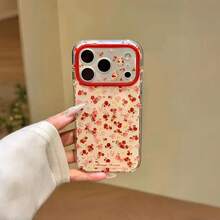 Cute Little Flower Rabbit Pattern Silicone Soft Phone Case, Suitable For IPhone 17 16 15 14 13 12 11 Pro Max Shockproof Protective Case, Back Cover Shockproof TPU Buffer Case Suitable For Daily Use And Gifts In All Seasons, Valentine's Day, Christmas, Back To School Season Gift Selection - Multicolor - View 3