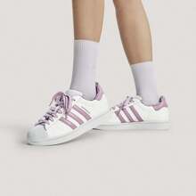 Adidas SUPERSTAR II Valentine's Day Edition Classic Shell Toe Sports Skate Shoes White KZ7157 - Watermelon Pink - View 2