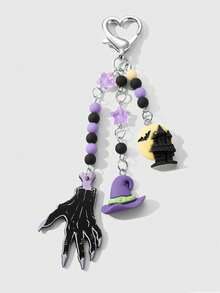 1pc Halloween Series Skeleton Palm Bat Cat Demon Castle - Multicolor - View 6