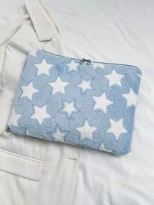 1pc Heart Style Laptop Case, Tablet Bag, Suitable For 10/11 Inch , 13/14 Inch, 15/15.6 Inch Laptop Sleeve - Baby Blue - View 6