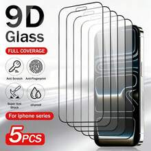 XINHONGYU 5pcs Screen Protector, Compatible With IPhone 17 Pro Max, High Definition Transparent Tempered Glass Screen Protector, Full Coverage Tempered Glass Film, 9H+ Hardness, Compatible With IPhone 17 Pro, 9H 9D Protective Glass, High Definition Glass Screen Protector - 5pcs - View 33