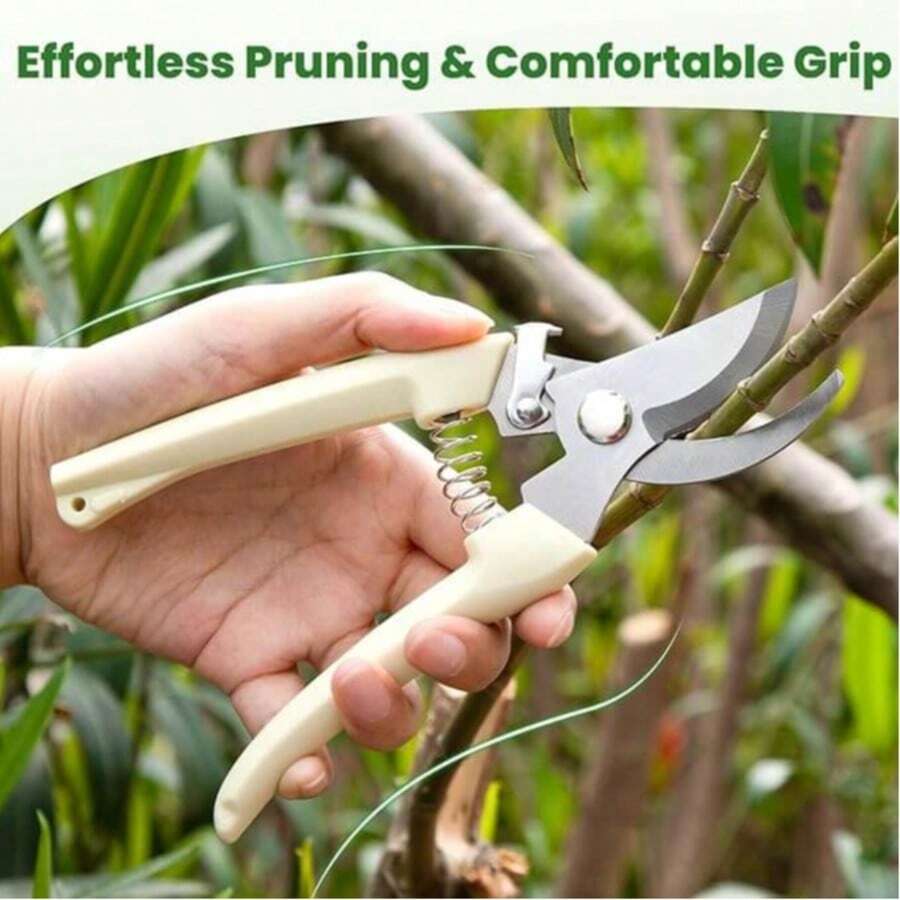 1pc Gardening Shears, Flower Scissors Set, Pruning Shears, Gardening Tools, Suitable For Shrubs, Roses And Fruit Trees, Can Be Used In Flower Shops, Yards And Orchards