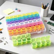 Dustproof Mini Grid Case For Earrings Nail Charms Tiny Hardware Parts Storage - A - View 9