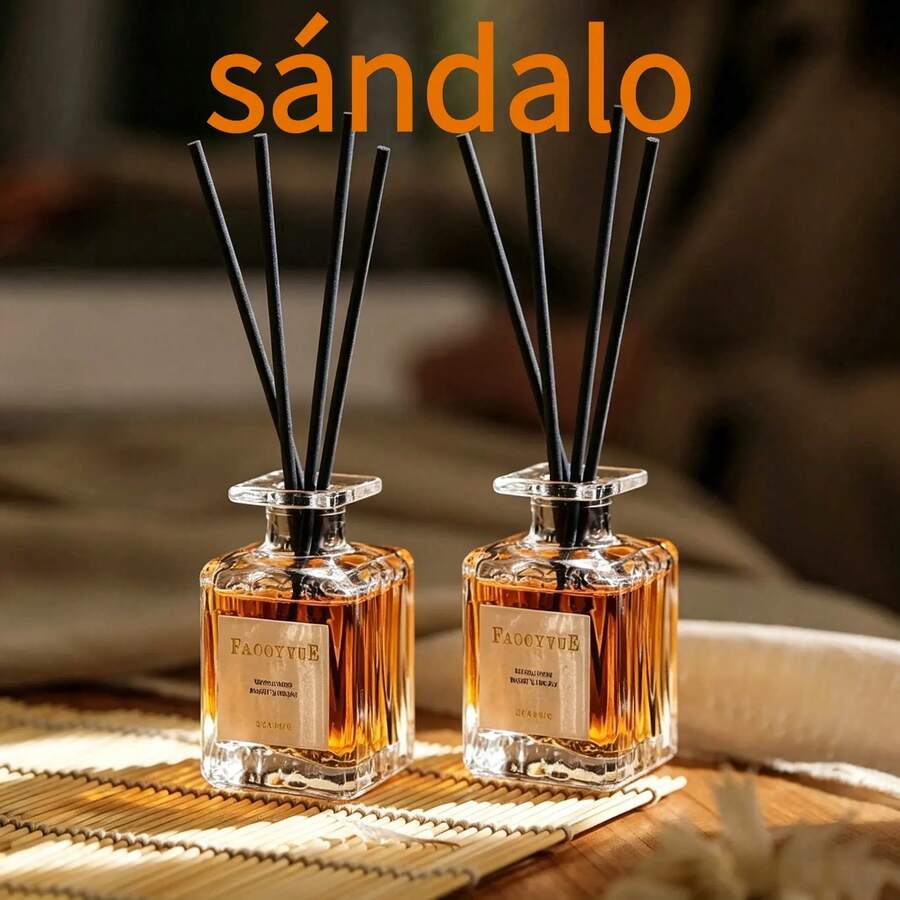 ZEVO Paquete múltiple de difusores de varillas| Fragancia de larga duración - Variedad de opciones ideales para el hogar, el baño, la oficina y más. VT1M - Sándalo - Ver 1