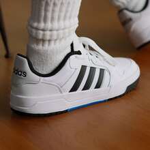 Adidas ENTRAP American Campus Style Youthful Retro Basketball Skate Shoes JQ3924 - White - View 9