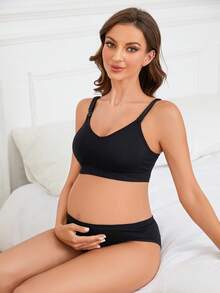 5件裝孕婦哺乳內衣，可拆式胸墊，前開式鉤扣設計，適合睡眠、懷孕、產後，四季皆宜 - 彩色 - 查看 6