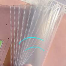 10/20/30/50pcs/Pack A7 Transparent Loose-Leaf Pages, Double-Sided Photo Album Inner Pages, Loose-Leaf Storage Pockets, Made Of High-Quality PP Material, Suitable For Idol Photo Cards, Postcards, Trading Cards, Photos And School Cards - Transparent - View 7