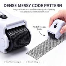 ABS Privacy Protection Roller Stamp – Covers Sensitive Information And Addresses To Prevent Identity Theft And Data Leaks; Stylish Design And Premium Feel; Ideal For School Use And Back-To-School Needs. (Pack Includes Replacement Ink And Storage Box) - A - View 3