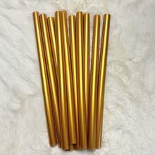 20/50PCS Gold Hot Glue Sticks, 3.93 X 0.27 In Waxing Glue Sticks Colored, Mini Adhesive EVA Sticks For Stamp Home Repair DIY Art Projects Bonding Woods Glass Paper Plastic Decoration - Gold - View 4