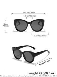 1set 3PCS Kids 9-14Y Multi‑Style Square Cat‑Eye Cat‑Ear Frames Transparent Accent Comfortable PC Kid‑Core Fashion Glasses For All‑Season Travel Use - Multicolor - View 8