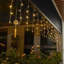 Battery Box Christmas Icicle Lights - LED String Lights With 8 Modes, Perfect For Outdoor Holiday Decor, Garden, Patio And Halloween, Christmas Decoration, Suitable For Christmas, Wedding, Bar, Cafe Salon And Store Display - Battery-powered Fairy Lights - View 5