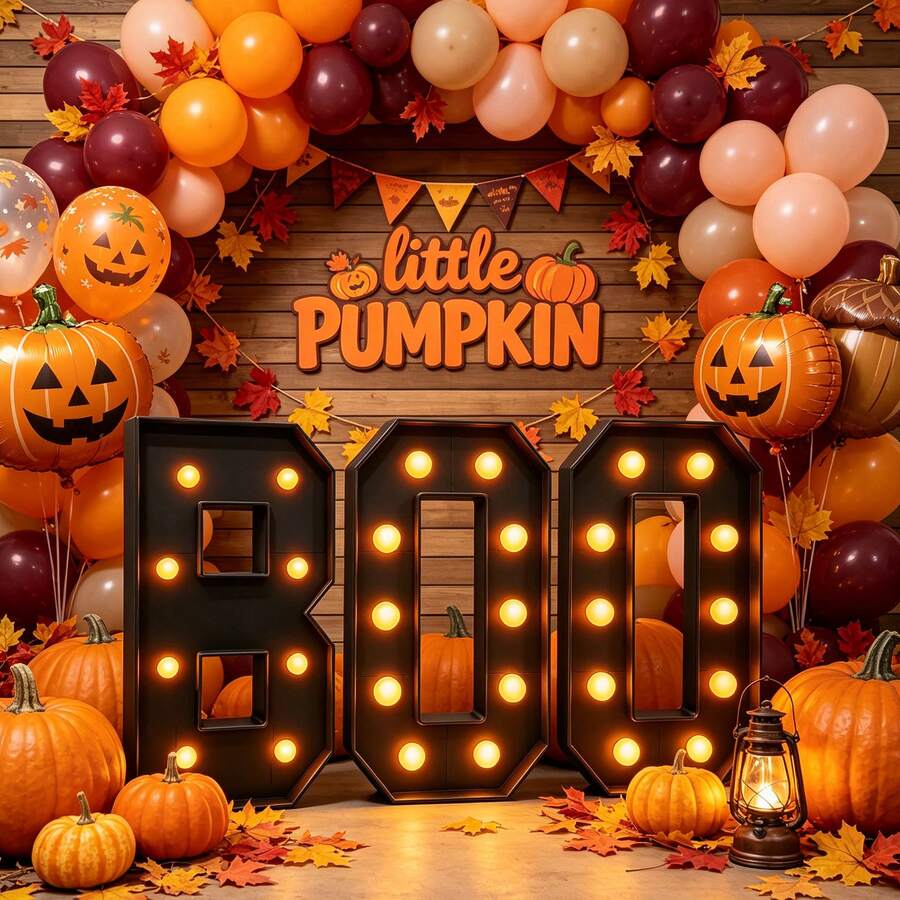 3-Pack 3-Foot Black Marquee Letters With Vibrant Orange Illumination ...