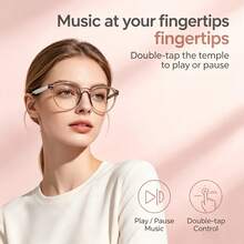 SENBONO Multifunctional Smart Glasses, Translation Glasses, Support For Multilingual APP Translation, Automatic Power On When Opening The Glasses Legs, Built-In Microphone And Speaker, High-Definition Voice Calls And Music Playback, Travel, Leisure - View 2