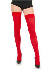 Women's Nylon Over-The-Knee Long Socks, Student Style, Opaque, Y2k Style, Comfortable Socks - Multicolor - View 13