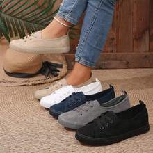 Sepatu Wanita Kasual Modis Serbaguna dengan Bagian Atas Rendah - Khaki - View 4