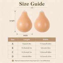 1pc Push-Up Self-Adhesive Bra, Invisible Strap Design, Front Closure Design, Provides Breast Support, Comfortable And Reusable, Suitable For Tank Tops, Swimwear, Bikini And Deep V-Neck Outfits - Multicolor - View 3