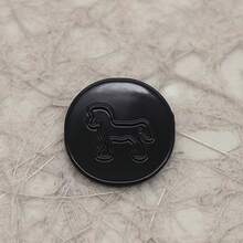 10 PCS 12/15/18/22mm 3D Edge Metal Buttons, High-Stem Buttons For Shirts, Suits, Asymmetrical Sewing, Knit Cardigans - 3D Border Pony - View 5