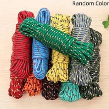 4pcs/Set, 10m/393.7in Nylon Rope, Used For Fixing And Dragging Items, Camping Accessories, Indoor/Outdoor Clothesline, Random Rope Color, Clothesline - Multicolor - View 2