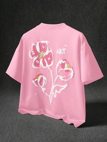 Women T-Shirts - 玫瑰紅 - 查看 2