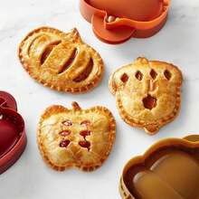1Pack Fall Hand Pie Molds Set,Mini Apple, Pumpkin & Acorn Shapes For Baking – Dough Presser & Pocket Pie Cutter Tool ,Kitchen Gadgets Christmas Handmade Pie Molds. - Multicolor - View 6
