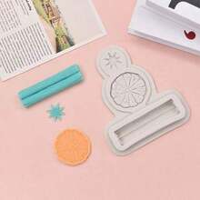 1 Piece Silicone Mold Branch Lemon Silicone Mold For Soap And Candles - Lemon Slice Cinnamon Star Anise Spice Silicone Mold - View 5
