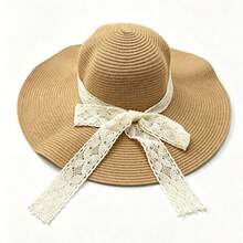 Sombrero + Bolso, Adecuado para Uso en Vacaciones - Caqui - Ver 4