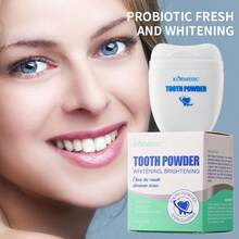 Bright White Tooth Powder Removes Tooth Stains And Yellowing, Brightens Teeth, Freshens Breath, Improves Bad Breath, Oral Care Tooth Powder - Powder - View 1
