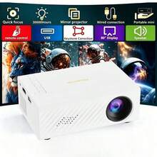 Portable Projector Full Portable LED Home Theater, Outdoor Video Projector, Compatible With Laptop, PC, TV Box, Tablet, Smart Movie Projector, Suitable For Home, Outdoor And Travel Use. Excellent Gift Choice (4K Portable Projector With Bluetooth) - View 2