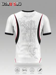 Brazil Men's Football Jersey & Lightweight Soft T-Shirt & Match, Training, Casual Wear & Gift - White - View 3