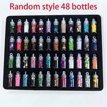 1 Set Random Style Epoxy Resin Filling Kit, Glitter Epoxy Resin Sequins Powder Heart & Star Micro Beads Art Decor DIY Glitter Set And DIY Jewelry, Keychain And Craft Supplies - Multicolor - View 14