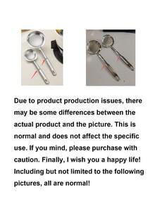 Stainless Steel Fine Mesh Oil Strainer Spoon With Handle, Kitchen Food Oil/Residue Strainer, Home Life New Product, Cooking Utensil Kitchen Essential - Multicolor - View 11