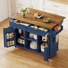 Mobile Storage Islands - Brown - View 3