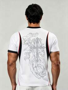 Brazil Men's Football Jersey & Lightweight Soft T-Shirt & Match, Training, Casual Wear & Gift - White - View 6