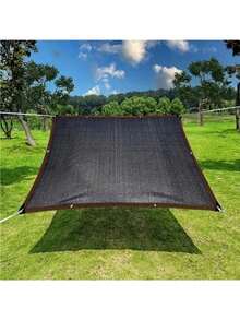 1pc Rectangular Sunshade Cloth - Breathable 95% Shade Durable Plastic With Reinforced Edges For Balcony, Garage, Pool, Lawn, Backyard Outdoor Use (No Ropes/Hooks Included), Lawn Sun Protection Reinforced Edge Shade Easyinstall Shade - A - View 1
