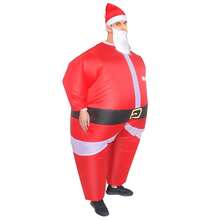 Halloween Christmas Party Santa Claus Inflatable Costume, Unisex Inflatable Costume, Holiday Personalized Outfit Inflatable Costume, Blower Included, Battery Not Included - Santa Claus - View 4