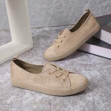 Sepatu Wanita Kasual Modis Serbaguna dengan Bagian Atas Rendah - Khaki - View 15