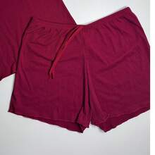 Baby Doll Canelado  Rendado Conforto Estilo Noites Suaves Pijama Fresquinho - vermelho rubi - Visão 5
