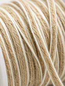 Natural Vintage Jute Rope Gift Wrapping Ribbon Bow Handmade Burlap Rope Coarse Linen Cloth Party Wedding Decoration Supplies, Christmas Valentine's Day - Multicolor - View 5